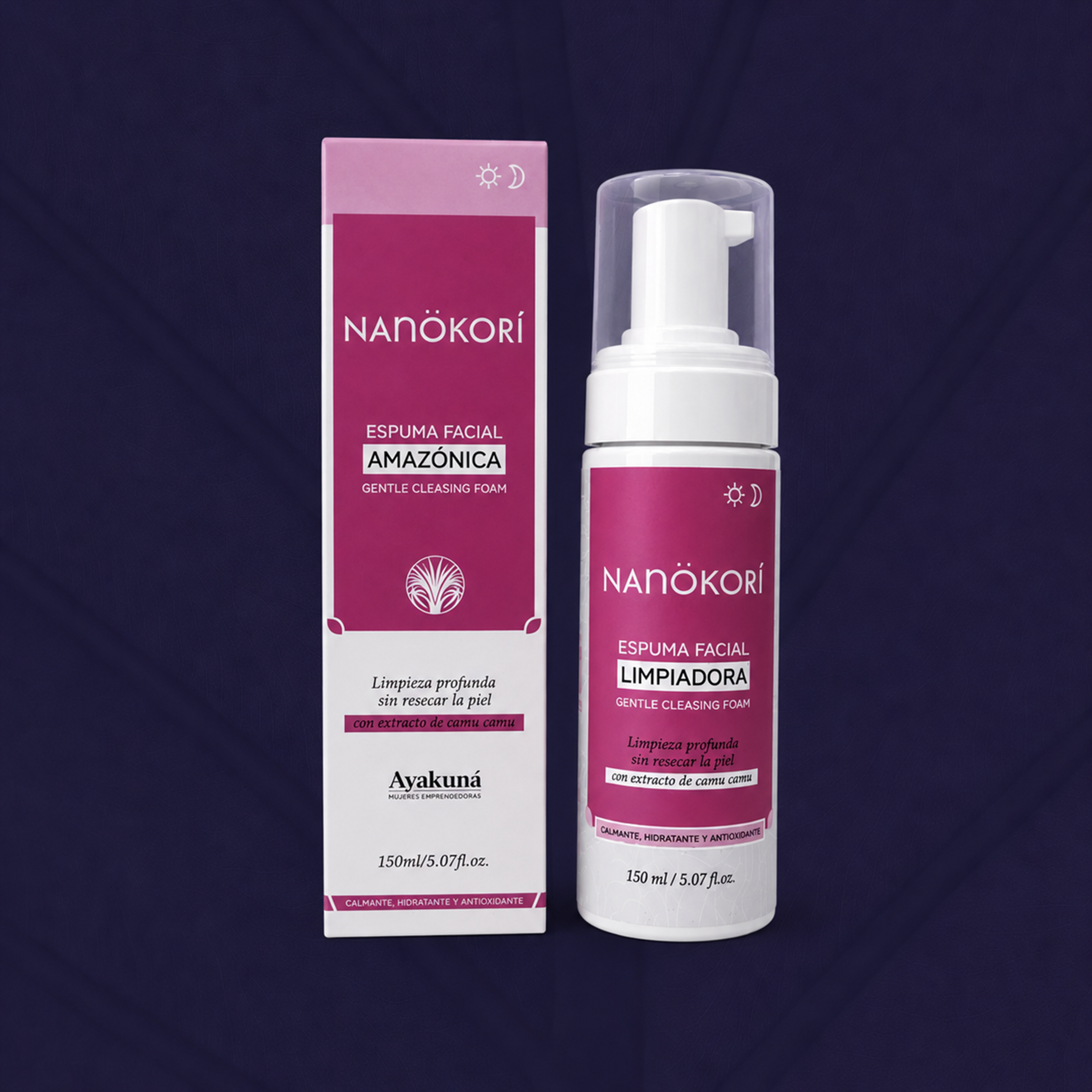 Espuma Facial Limpiadora NANÖKORÍ - Camu Camu & Limpieza Profunda