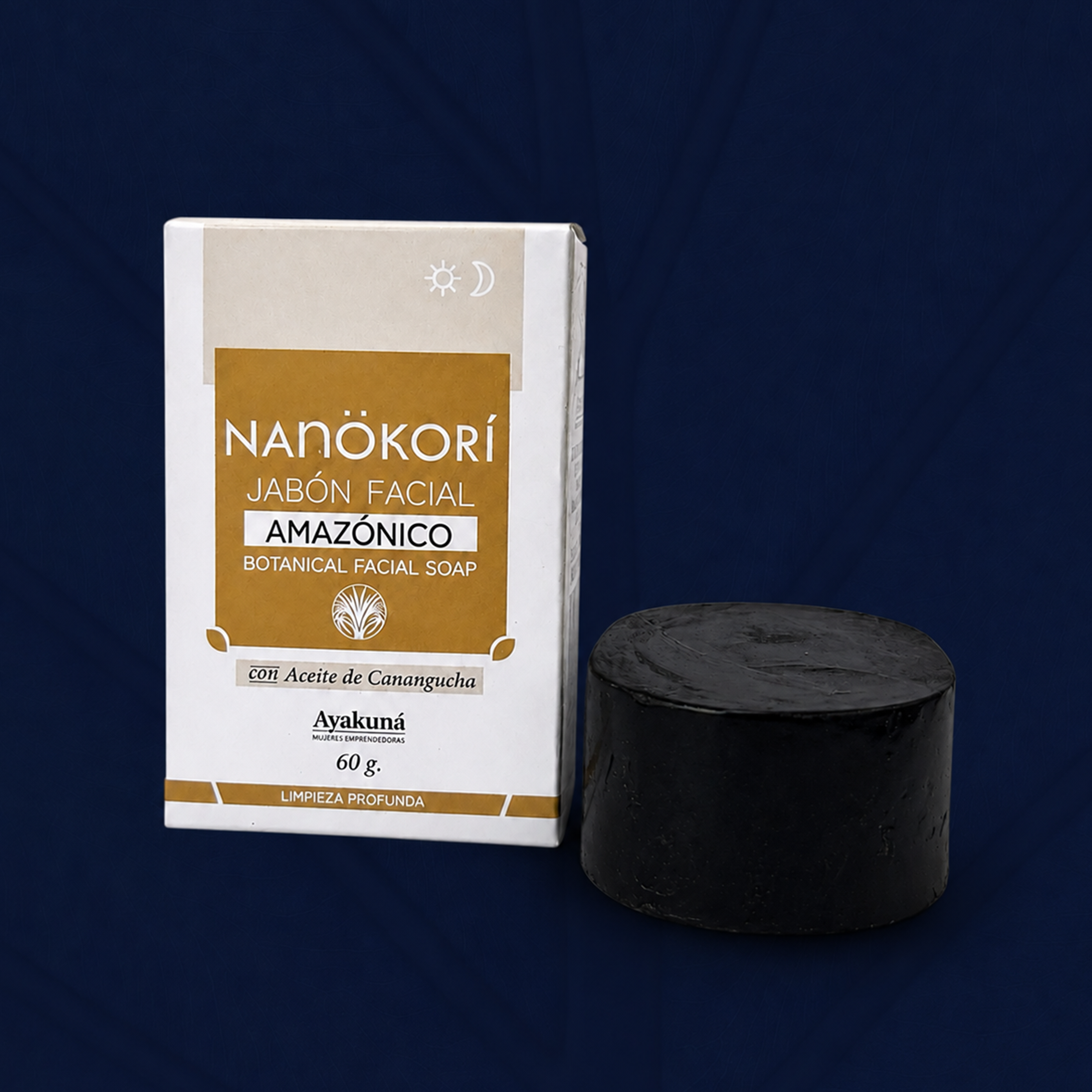 Jabón Facial Amazónico NANÖKORÍ - Aceite de Canangucha & Limpieza Profunda