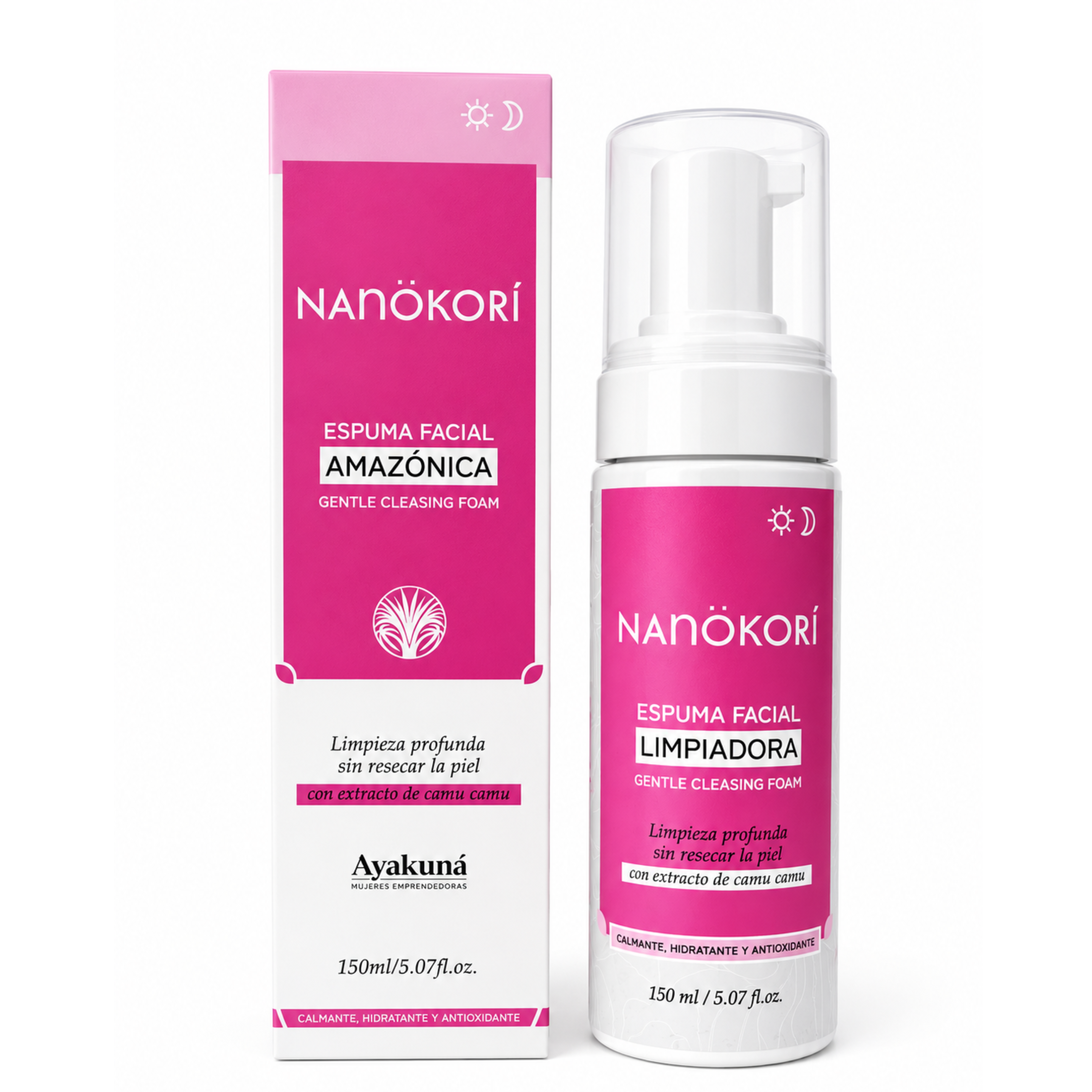 Espuma Facial Limpiadora NANÖKORÍ - Camu Camu & Limpieza Profunda