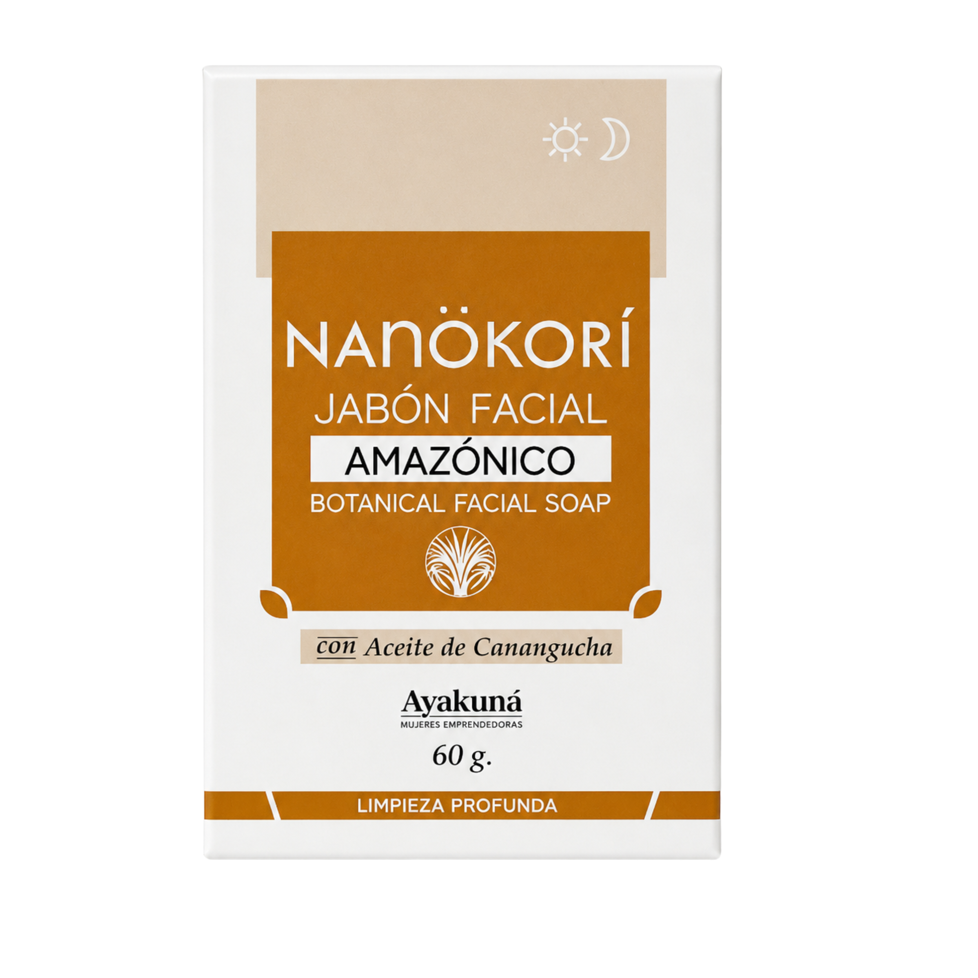 Jabón Facial Amazónico NANÖKORÍ - Aceite de Canangucha & Limpieza Profunda