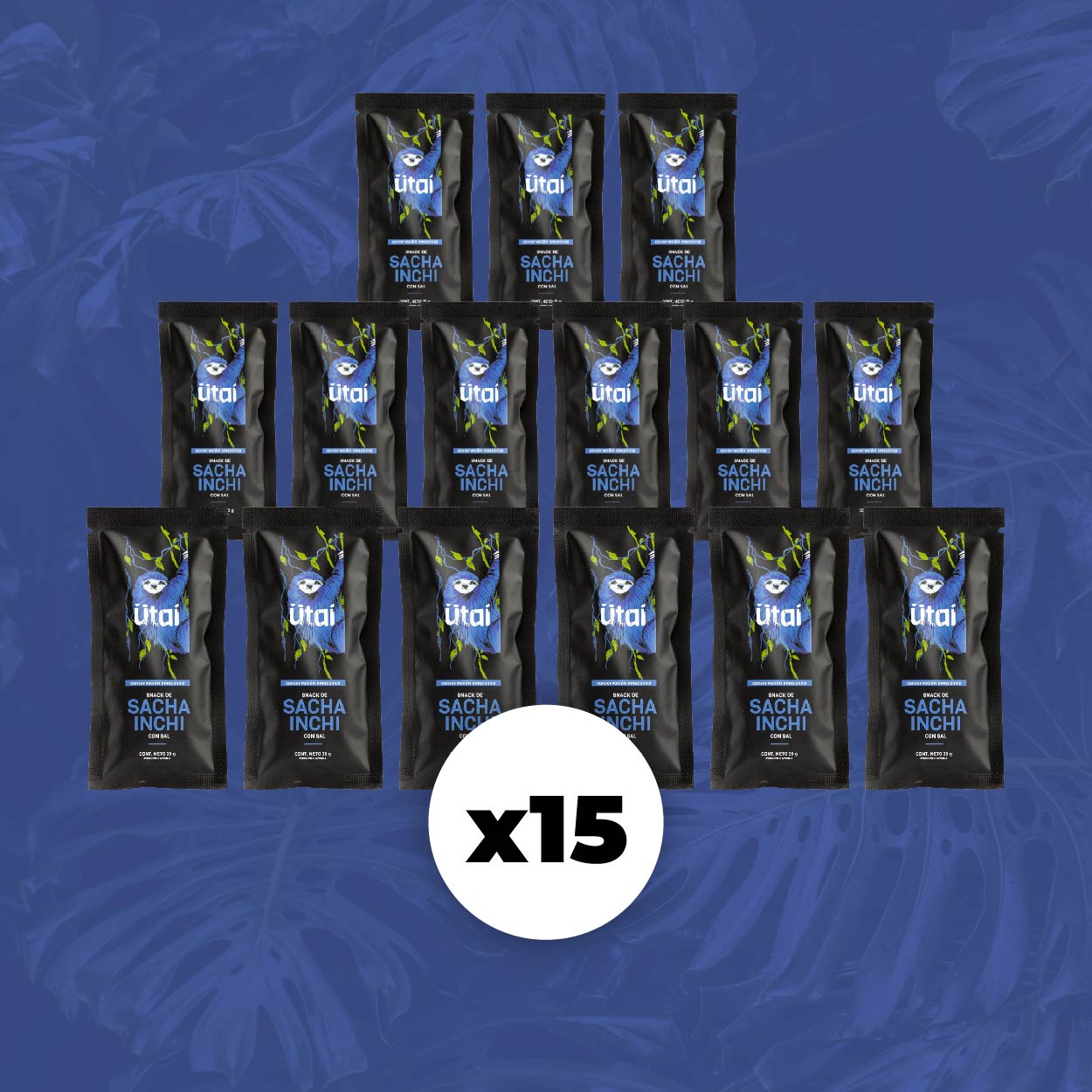 Sacha Inchi Cubierto - Sal 35 gr (Pack x15) - Somos Utaí